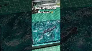 How I made an ocean diorama with ZERO RESIN!!🦑🌊 (part 1) #miniature #tabletopgaming #diorama