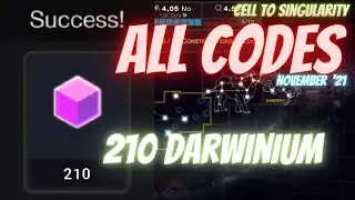 All working Codes for 210 Darwinium 💎💎 (November 2021) | Cell to Singularity  BEYOND