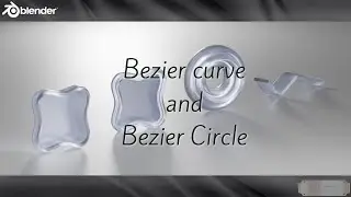 How to use Bezier Curve & Bezier Circle　【Blender 4.2 ／ Curve】
