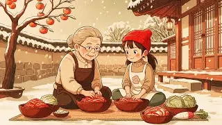 On The First Snowy Day, We Make Kimchi &mdash; A Hand-Drawn Memory of Warmth | Ghibli-Style Video