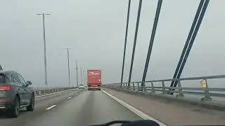 The Famous Øresund Bridge-tunnel that connects Sweden and Denmark