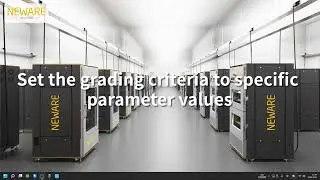 Set the grading criteria to specific parameter values