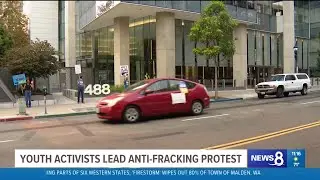 Drive-by anti-fracking protest of Sempra Energy, 9/9/20