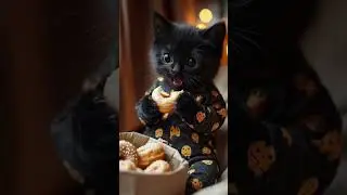 Sweet moments and tiny donuts 🍩🐾 Because even kittens deserve a cheat day! 😻✨#CuteKitten #DonutLover