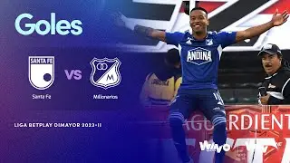 Santa Fe vs. Millonarios (goles) | Liga BetPlay Dimayor 2023- 2 | Fecha 18