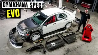 Resurrecting Ron's Wrecked Evo 9 RS Into a Gymkhana GRiD Car