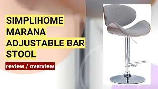 Review: SIMPLIHOME Marana Mid-Century Modern Adjustable Bar Stool
