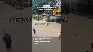 Viral Warga Diduga Jebol Tembok Beton di Perumahan Galaxy Bekasi saat Banjir, Tuai Pro Kontra