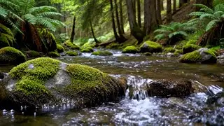 River Water Sounds with Birds, Peaceful Water Flow and Natur Ambience to Clear Your Mind