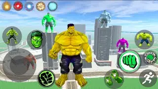 Green giant hulk new mod update in Indian bike driving 3D | Franklin hulk vs colourful giant hulk