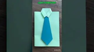 DIY Shirt & Tie👔 Card for Dad #fathersday #diy #shorts #papercraft #viral #trending #youtubeshorts