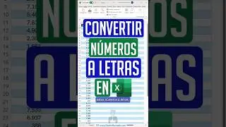 ❌ ¡NUNCA MÁS ESCRIBAS NÚMEROS EN LETRAS! La Función de Excel que NECESITAS