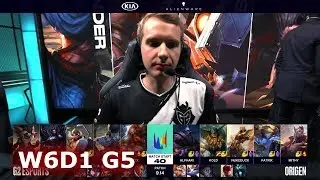 G2 eSports vs Origen | Week 6 Day 1 S9 LEC Summer 2019 | G2 vs OG W6D1