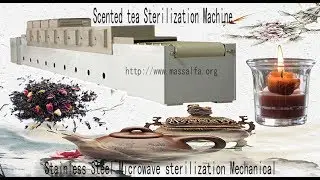Scented tea Sterilization Machine , Stainless Steel Microwave sterilization Mechanical