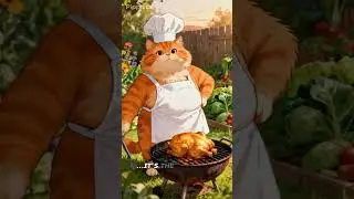 fat cat cooking chicken?