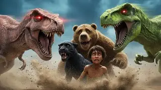 Why Dinosaur Attacked on Mowgli ? Mowgli Cartoon Story | Mowgli Jungle Adventure | Kids Moral Story 