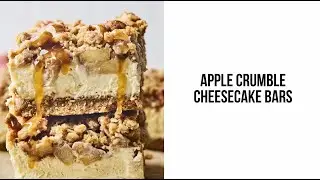 Apple Crumble Cheesecake Bars