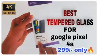 Best Tempered glass for Google pixel 4a🤩 | How to  Apply screen protector 💯 DIY