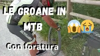 Groane in MTB divertimento e.....una foratura !!