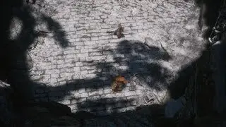 Black Myth: Wukong &mdash; Courtyard Swordswoman (blue shockwave duel)