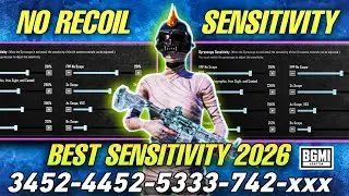 🔥BGMi Best Sensitivity Settings 2026 🤯 Best Sensitivity For BGMi 🔥 Zero Recoil Sensitive Code