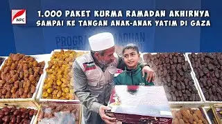 ANAK-ANAK YATIM DI GAZA TERSENYUM SAAT DAPAT HADIAH KURMA RAMADAN DARI MASYARAKAT INDONESIA