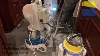 Stone Guru Epoxy Grout Install and #Marble #Floor #Restoration