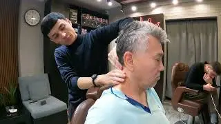 ✂️ AMAZING RELAXATION AT THE BARBER SHOP! | Traditional Neck and Head Massage (ASMR)