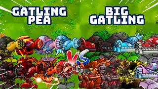 PvZ1 Fusion 3.3 Challenges!!! Team Gatling Pea vs Team Big Gatling | Who Will Win???
