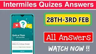 Intermiles Quizes Answer Today | 28th January Quizes Answers | Free Earning Tech