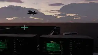 Landing Signal Officer's View Of a F/A-18c Landing of DCS World #dcs #dcsworld