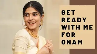 GET READY WITH ME FOR ONAM in 5mins | Affordable make-up products | ONAM SHOOT