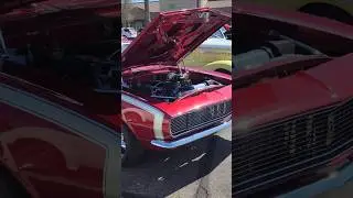 gorgeous candy apple red Chevrolet camaro rs restomod