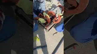 Conduit pipe threading machine