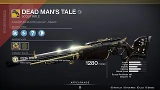 Dead Man's Tale (Brand New Exotic Scout Rifle) Destiny 2