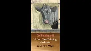 1 Minute Cow Painting Demonstration - #14 Tongue Twister #shorts