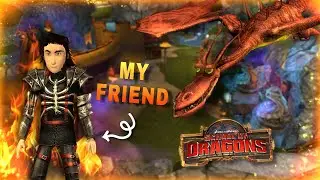My friend plays SCHOOL OF DRAGONS for the first time!