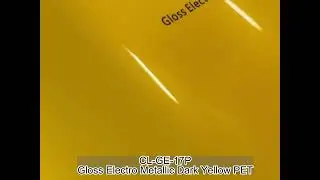 CARLIKE CL-GE-17P GLOSS ELECTRO METALLIC DARK YELLOW VINYL  (PET RELEASE PAPER)