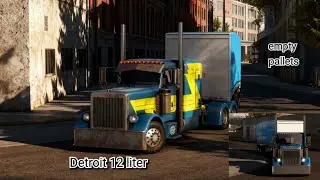 Custom- peterbilt 389- American truck simulator(Detroit power) dlc- California