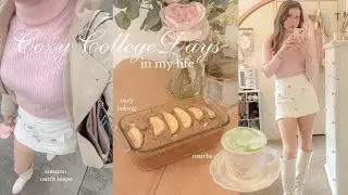 autumn days in my life | fall baking, matcha, cozy nights in, & autumn outfit inspo