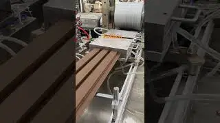 Fullwin PE-WPC Profile Extrusion Machine with Knurling Roll. #wpc #extruder #pe #panel