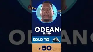 Odean Smith is Sold to the Gujarat Titans for INR 50 Lakh  #tataiplauction #odeansmith #shorts
