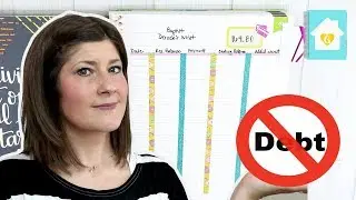 2018-2019 BUDGET PLANNER | PAYING OFF DEBT | ERIN CONDREN DELUXE MONTHLY PLANNER