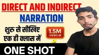 Direct and indirect Narration #शुरू से सीखो ✅#one shot #by Vikash sir..