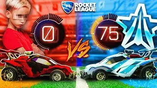 A MELHOR PROMESSA BRASILEIRA SEM BOOST VS TODOS OS RANKS ATÉ PERDER NO ROCKET LEAGUE!