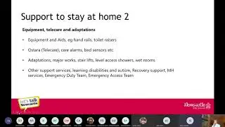 Housing part 2 inc home care, extra care, residential care in relation to dementia
