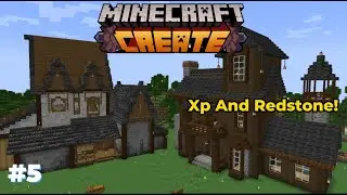 I Built A Redstone And Xp Farm In the Create Mod | Minecraft Create Mod | (#5)