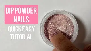Quick Dip Powder Nails at Home Tutorial: Kiss Salon Dip Glitter Kit