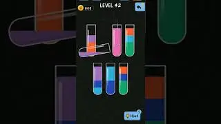 Water Color Sort: Solutions for Level 42 #colors #gaming #gameplay #watercolor