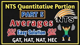 Averages || Averages Question in NTS Gat General